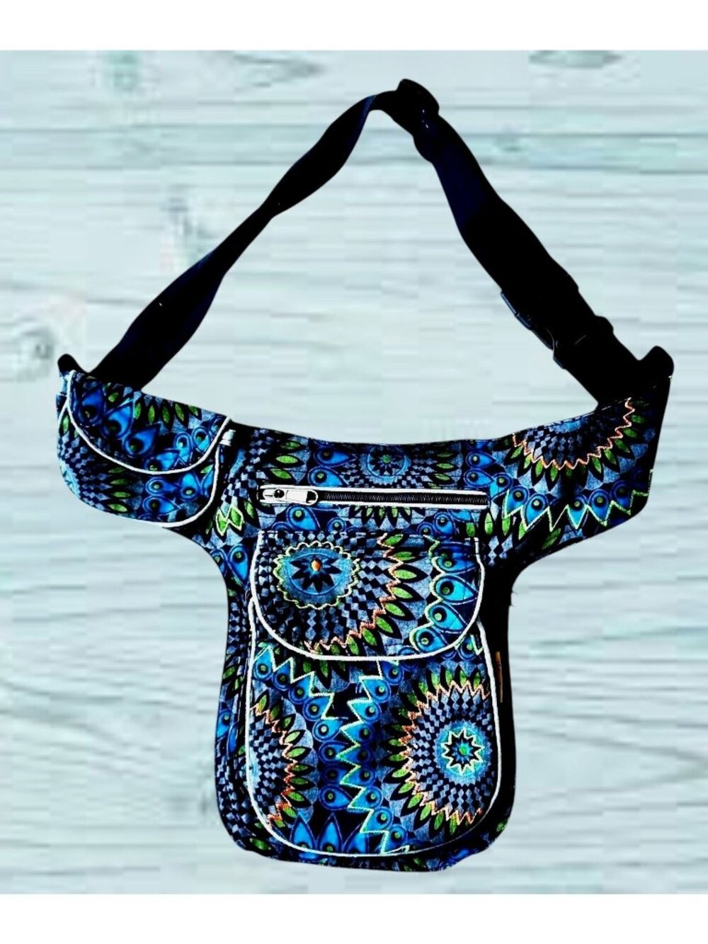 Himalaya Clothing Handmade Fanny Pack Unisex Embroidered Floral Shoulder Bag